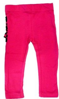 Micro Me Solid Baby Legging with Checkerboard Ruffles, Fuschia, 3 Months Infant And Toddler Pants Clothing