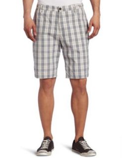 7 For All Mankind Men's Plaid Walking Short, Almond Grey, 32 at  Mens Clothing store