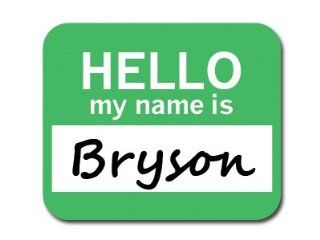 Bryson Hello My Name Is Mousepad Mouse Pad Computers & Accessories