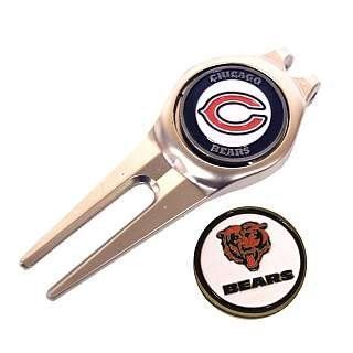 Divot Tool with Ball Marker CHICAGO BEARS Health & Personal Care