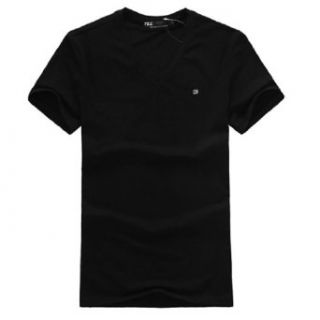 Man V Neck Short Sleeve Solid Color Fashion Shirt at  Men�s Clothing store Button Down Shirts