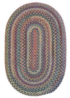 Rustica Braided Classic Multi 2' x 6' Oval Runner Colonial Mills   Braided Rugs