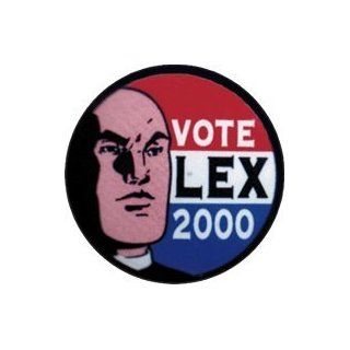 Superman   Vote Lex 2000 (Face Shot)   1 1/4" Button / Pin Clothing
