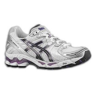Asics   Womens Gel Kayano 17 Running Shoes, Size 9.5 B(M) US Womens, Color White/Charcoal/Purp Shoes