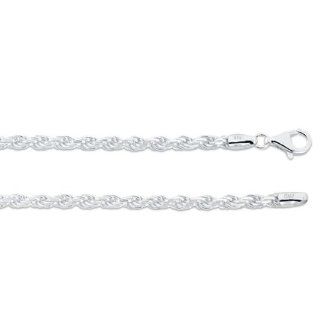 ZilverZoom R80 22 Sterling Silver Rope 22 in. Necklace & 3.1mm Gauge Chain Necklaces Jewelry