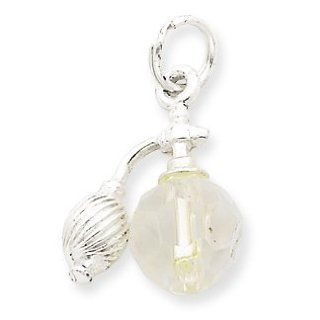 Genuine .925 Sterling Silver Perfume Bottle Charm. . Mireval Jewelry