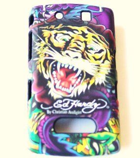 New Ed Hardy By Christian Audigier Yellow Tiger Blackberry Storm 9500 / 9530 + Premium Lcd Screen Guard in Original Box Snap on Cell Phone Case Cell Phones & Accessories