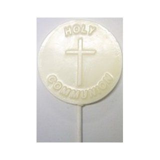 Holy Communion Chocolate Lollipops   Set of 6  Suckers And Lollipops  Grocery & Gourmet Food