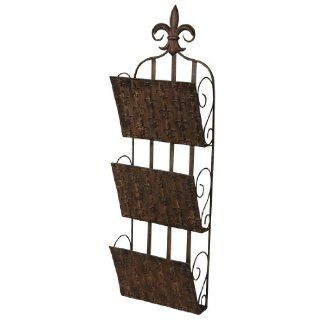 Wilco Imports Metal Wall Letter Holder with Three Pockets   Office Desk Trays
