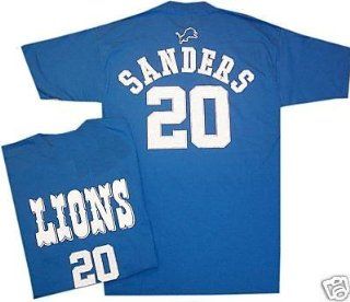 Barry Sanders Detroit Lions Reebok Throwback T Shirt (Medium)  Sports Fan T Shirts  Sports & Outdoors