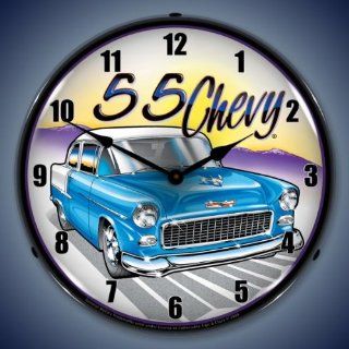 1955 Chevy Large Lighted Wall Clock  