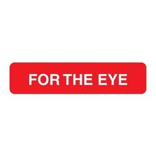 For The Eye 1 5/8" x 3/8" Red Label (Roll of 500)  File Folder Labels 