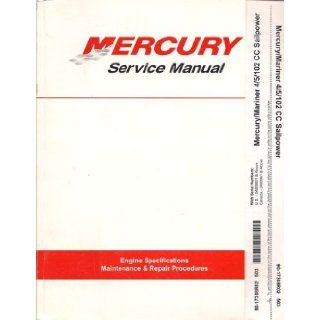 Mercury / Mariner Service Manual, 4 HP, 5 HP, 102 CC Sailpower Models with U.S. Serial Numbers 0A809601 & Above, Canada Serial Numbers 0A80961 & Above, P/N 90 17308R02 Mercury Marine Books