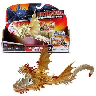 Spin Master Year 2013 Dreamworks Movie Series "DRAGONS   Defenders of Berk" 10 Inch Long Dragon Figure   SCREAMING DEATH with Poseable Tail and Chomping Teeth Attack Toys & Games