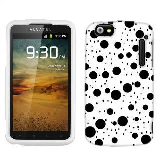 Alcatel Authority Black Dots on White Phone Case Cover Cell Phones & Accessories