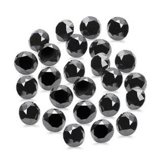  0.40 0.43 Cts of 1.50 mm AAA Round Matching ( 25 pcs ) Loose Black Diamond Jewelry