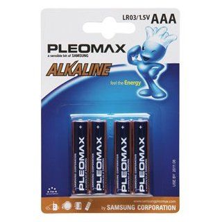 Pleomax L034PLDPA3 4 Pack AAA Batteries Camera & Photo