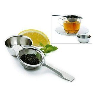 Stainless Steel Tea Infuser with Strainer Cup aaa Tea Long Handled Strainers Kitchen & Dining