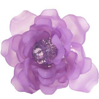 1 pc 3D Purple Resin Flower Cabochon for DIY Bling Mobile Phone Case Decoration   Jewelry Findings
