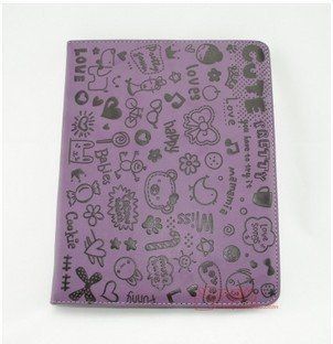 Morton Cute Leather Magic Girl Smart Cover Case for iPad 2 new 3   purple Computers & Accessories