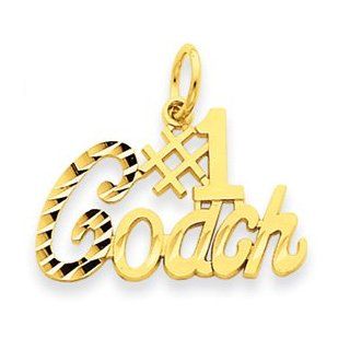 14k Gold #1 Coach Charm Jewelry