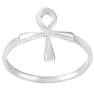 Sterling Silver Egyptian Ankh Ring Jewelry
