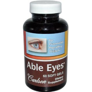 Carlson Labs, Able Eyes, 60 Soft Gels Health & Personal Care