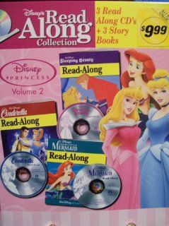 Disney's Read Along Collection Princess Vol. 2 Sleeping Beauty, Cinderella, The Little Mermaid Books