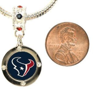 Houston Texans Charm with Connector Will Fit Pandora, Troll, Biagi and More  Sports Fan Necklaces  Sports & Outdoors