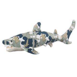 14" Aqua Camo Shark Plush Stuffed Animal Toy Toys & Games