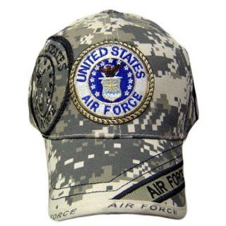 US AIR FORCE SEAL DIGITAL STONE CAMOUFLAGE CAP HAT ADJ Sports & Outdoors