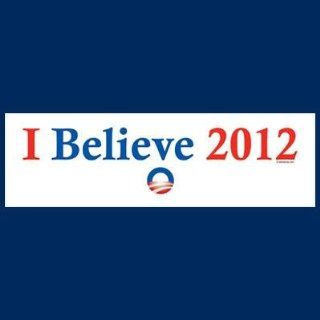 Printed I believe 2012 color political election 2012 Barack Obama Joe Biden Mitt Romney Paul Ryan Republican Democrat sticker decal for any smooth surface such as windows bumpers laptops or any smooth surface. 