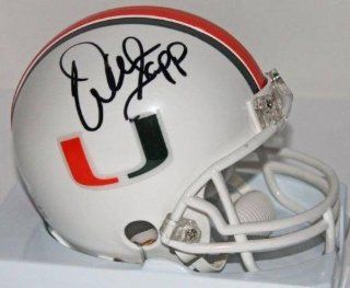 Autographed Warren Sapp Mini Helmet   Miami   PSA/DNA Certified   Autographed College Mini Helmets Sports Collectibles