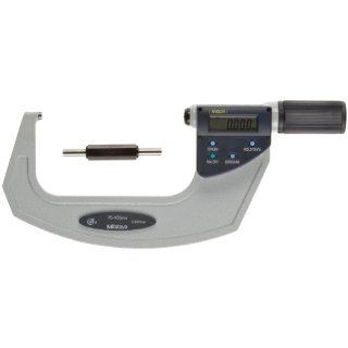 Mitutoyo Quickmike Coolant Proof LCD Micrometer, IP54, Ratchet Thimble, Metric Outside Micrometers