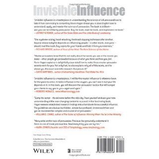 Invisible Influence The Power to Persuade Anyone, Anytime, Anywhere Kevin Hogan 9781118602256 Books