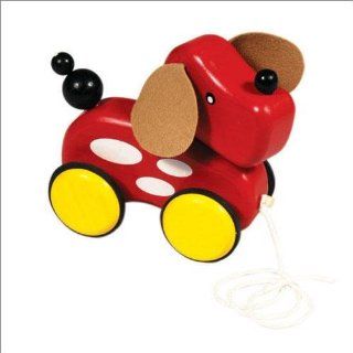 Guidecraft Pull Along Animal Friends   Puppy  Push And Pull Baby Toys  Baby