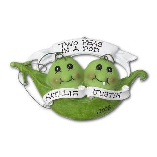 Two Peas in a Pod Ornament   Decorative Hanging Ornaments