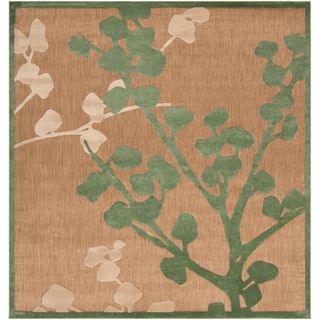 Meticulously Woven Jenny Transitional Floral Indoor/ Outdoor Area Rug (76 X 76)