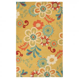 Hand hooked Kim Transitional Floral Indoor/ Outdoor Area Rug (33 X 53)