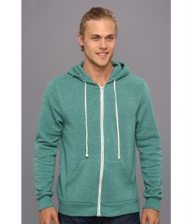 Alternative Apparel Rocky Zip Hoodie Mens Sweatshirt (Green)