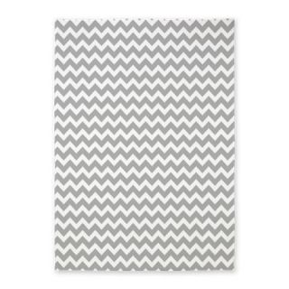  Light Gray Chevrons Zigzag Pattern 5x7Area Rug