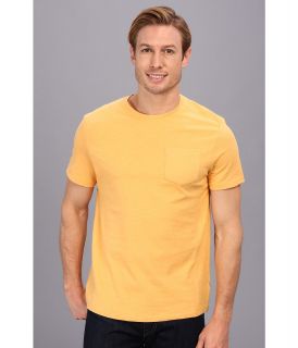 Calvin Klein S/S Solid Crew Neck w/ Rib Inserts Mens T Shirt (Yellow)