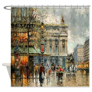  Paris City Street Shower Curtain
