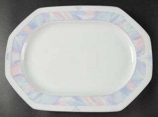 Savoir Vivre Celina 14 Oval Serving Platter, Fine China Dinnerware   Multicolor