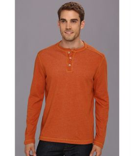 Tommy Bahama Denim Quick Draw Henley Mens Long Sleeve Pullover (Orange)