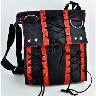 Red Corset Sling Bag Purse Goth Vamp Rockabilly Punk Deathrock Anime Cosplay  Other Products  