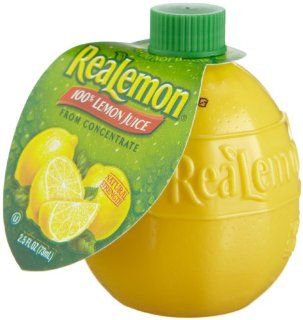 ReaLemon 100% Lemon Juice from Concentrate, 2.5 Ounce Packages (Pack of 24)  Grocery & Gourmet Food