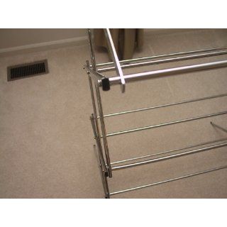 Household Essentials Folding Clothes Drying Rack, Chrome   Metal Drying Rack