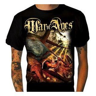 WAR OF AGES   Arise & Conquer   Black T shirt   size Small Clothing