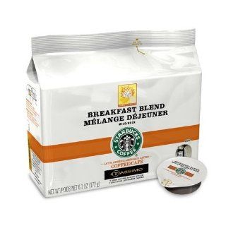 Starbucks Breakfast Blend Melange Dejeuner Coffee, 12 Count T Discs for Tassimo Coffeemakers 6.1 Ounce Bags  Coffee Brewing Machine Discs  Grocery & Gourmet Food